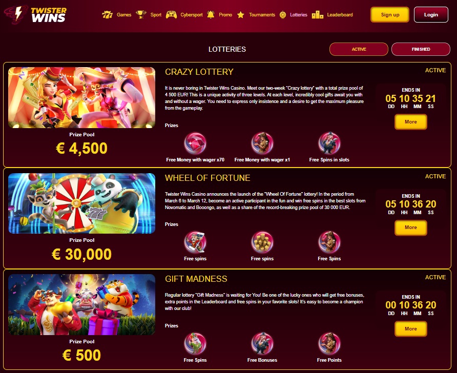 Experience Thrills and Wins at Twister Wins Casino & Sportsbook 19 Experience Thrills and Wins at Twister Wins Casino & Sportsbook 19